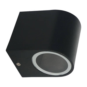 LUMINARIA PARED CILINDRO SENCILLA NEGRA EXTERIOR PARA LAMPARA GU10 ARTLITE SKU: ADE - 003 - LumyventJC