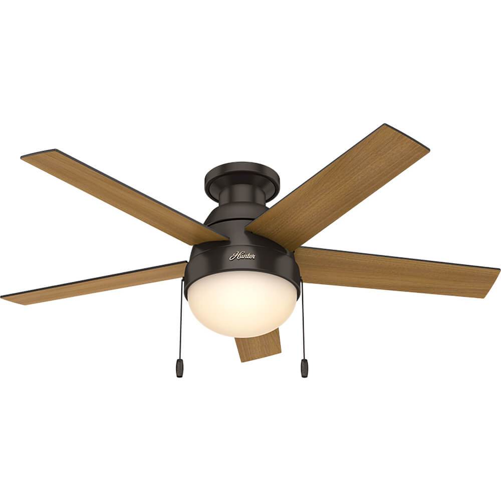 Ventilador Hunter Modelo Anslee con Luz 46 Pulgadas - LumyventJC